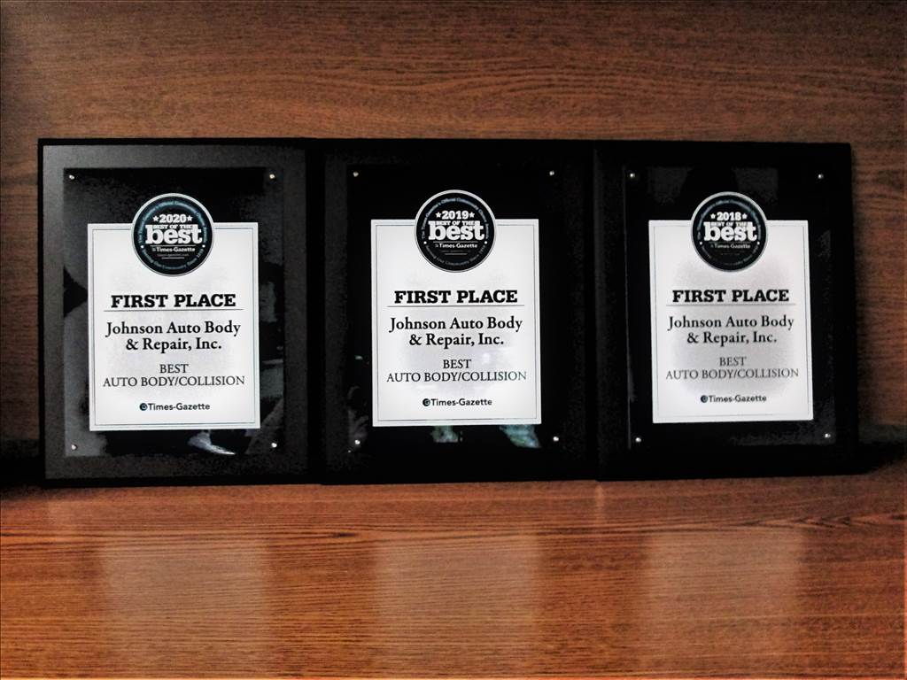 Johnson's Auto Body Best of the Best Awards 2018, 2019, 2020