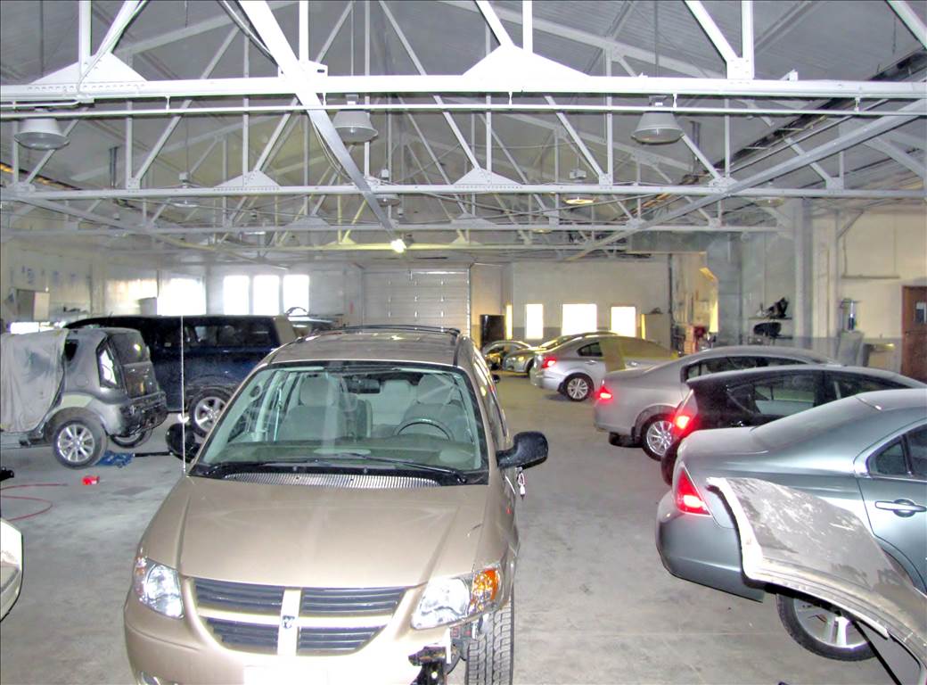 Johnson's Auto Body shop floor
